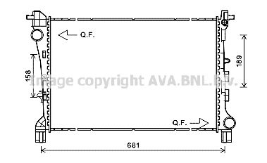 AVA QUALITY COOLING Радиатор, охлаждение двигателя FT2420